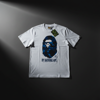 BAPE Short Sleeve T-Shirt on dark surface with dramatic streetwear lighting